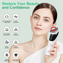 Load image into Gallery viewer, 3 Model Face and Neck Massage and Face Beauty Device LED Warm Skin Smooth and White Clean Face