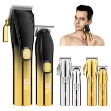 Load image into Gallery viewer, LCD Digital Display Hair Clipper Set Men's Professional Hair Clipper Oil Engraving Electric Clipper