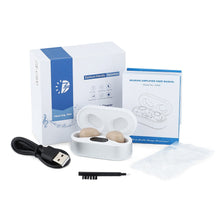 Load image into Gallery viewer, Intelligent New Style Hearing Aid Rechargeable Low-Noise Wide-Frequency One-Click Operation Sound Amplifier Deaf Hearing Aids