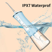 Load image into Gallery viewer, 300ml Portable Oral Irrigator USB Rechargeable Dental Water Flosser 4Modes Water Jet Floss IPX7 Waterproof Teeth Cleaner 4Nozzle