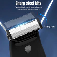 Load image into Gallery viewer, Electric Beard Trimmer Razor for Men Trim Edge Shave Wet or Dry with Waterproof Design – Adjustable Guard Body Hair Trimmer