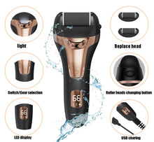 Load image into Gallery viewer, Electric Callus Remover for Feet Roller Heads Rechargeable Foot File Pedicure for Feet Dead Skin Removal