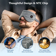Load image into Gallery viewer, Cordless Heated Eye Mask for Dry Eyes 4 Levels Hot Compress Smart Timing Sleeping Mask Electric Warm Eye Compress for Eye Relief