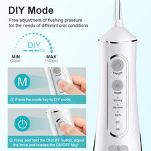 Load image into Gallery viewer, Oral Irrigator Tooth Scaler 4-speed Adjustment Water Flosser Portable Dental Water Jet IPX7 Waterproof Teeth Cleaner