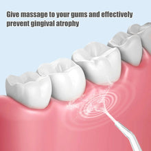 Load image into Gallery viewer, Oral Irrigator Portable Dental Water Flosser USB Rechargeable Water Jet Floss Tooth Pick 4 Jet Tip 220ml 3 Modes Teeth Cleaner