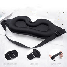 Load image into Gallery viewer, 3D Portable Soft Eye Mask Black Fast Sleeping Eye Shade Cover Eye Masks Shade Patch Women Men Travel Sleeping Eye Mask