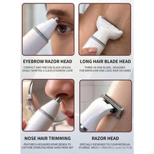 Load image into Gallery viewer, Detachable Head Electric Grooming Device Rechargeable Care Tool with Nose Hair Grooming, Cleaning Brush and USB Cable