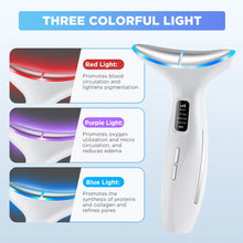 Load image into Gallery viewer, LED Neck Beauty Device EMS Facial Lifting Firming Massage Beauty Machine Skin Care Vibration Facial Massager Double Chin Remover