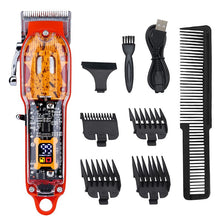 Load image into Gallery viewer, T Hair Trimmer Electric Clipper Cutter Man Shaver Beard Barber Professional Hair Trimer Cutting USB Charging Machine Set for Men