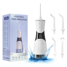 Load image into Gallery viewer, Portable Oral Irrigator Water Flosser Smart Display Rechargeable 5Mode Dental Water Jet Floss Tooth Pick 350ML Teeth Cleaner IPX7
