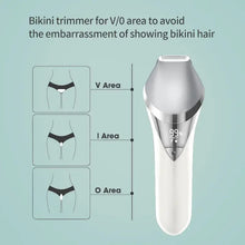 Load image into Gallery viewer, Electric Razor for Women 7 in 1 Painless Wet & Dry Women Shaver for Arm, Underarm Bikini Legs Replaceable Heads USB Charging
