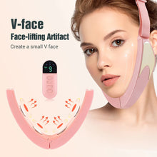 Load image into Gallery viewer, Smart V-face Face-lifting Massager Vibrating Slimming Intelligent Beauty Tools Heated Firming Skin Eliminate