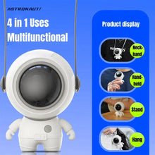 Load image into Gallery viewer, Astronaut Neck Hanging Fan Portable Cute Quiet Running Brushless Motor Working Sleeping Travel USB Charging Cooling Fans