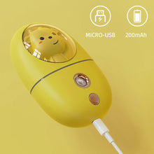 Load image into Gallery viewer, Cartoon 35ML Mini Facial Humidifier Face Nano Mist Sprayer Make Up Skin Moisturizing Hydration Nebulizer Face Steamer USB