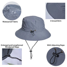 Load image into Gallery viewer, Sun Hat Quick Dry Waterproof Women Lightweight Fishing Hat with Protection Wide Brim Bucket Hat