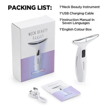 Load image into Gallery viewer, LED Neck Beauty Device EMS Facial Lifting Firming Massage Beauty Machine Skin Care Vibration Facial Massager Double Chin Remover