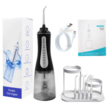Load image into Gallery viewer, Oral Irrigator Water Flosser 5Modes Portable Dental Water Jet 350ML Water Tank Teeth Cleaner USB Charge Waterproof