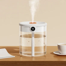 Load image into Gallery viewer, 2000ML Home Air Humidifier USB Dual Spray Ultrasonic Cool Mist Aroma Essential Oil Diffuser Humidifier LED Lamp