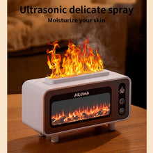 Load image into Gallery viewer, Fireplace Diffuser 7 Colors LED Ultrasonic Aroma Essential Oil 3D Simulated RGB Fire Flame Air Humidifier for Home Office Use