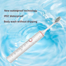 Load image into Gallery viewer, Ultrasonic Sonic Electric Toothbrush for Adults USB Rechargeable Waterproof Electric Teeth Tooth Brushes with 8 Replacement Heads