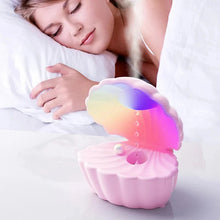 Load image into Gallery viewer, Portable Bluetooth Speaker Shell Design with Colorful Atmosphere Light Heavy Bass Bedroom Music Player Auto Power Off Humidifier