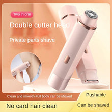 Load image into Gallery viewer, Bikini Trimmer For Women Electric Shaver For Women 2 In 1 Pubic Hair Trimmer Women Wet & Dry For Legs Underarm