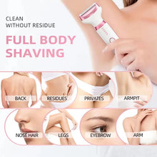Load image into Gallery viewer, Electric Razor for Women 5 in 1 Rechargeable Painless Body Razors and Facial Hair Remover for Bikini Leg Body Face Underarm