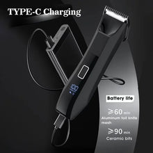 Load image into Gallery viewer, Body & Groin Hair Trimmer for Men Waterproof Dual-Head Ceramic Blade Trimmer & Foil Blades Wet & Dry Men’s Ball Shavers