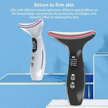 Load image into Gallery viewer, Face Neck Lifting Massager EMS Microcurrent Face Sculpting Device Create A Swan Neck Jade Neck Face Sculpting Device LED Photon