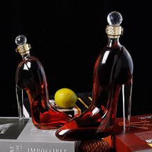 Load image into Gallery viewer, 375ml 700ml High-Heels Shoes Shaped Whisky Decanter Glass Crystal Merlot Rum Vodka Wine Bottle Liquor Dispenser Bar Tools