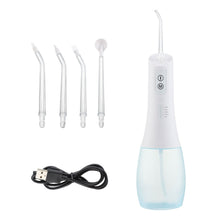 Load image into Gallery viewer, 5 Mode Oral Irrigator USB Rechargeable Portable Dental Water Flosser Jet 400ml Water Tank Waterproof Teeth Whitening 6 Jet