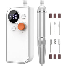 Load image into Gallery viewer, Portable Nail Drill Pen Polisher Rechargeable Electric Nail Drill Machine For Acrylic Nail 30000RPM Nail Manicure Pedicure Tools