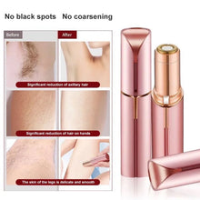 Load image into Gallery viewer, Electric Facial Hair Removal Epilator Eyebrow Lipstick Shape Painless Facial Sensitive Areas Bikini Depilator Shaver Trimmer