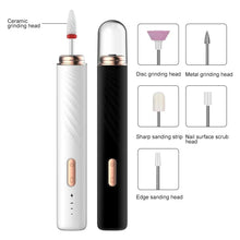 Load image into Gallery viewer, 15000RPM Electric Wireless Nail Drill Machine Electric Nail Sander Cordless Rechargable Professional Milling Cutter Nail Machine