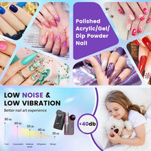 Load image into Gallery viewer, 35000RPM Nail Drill Machine Electric Nail Sander Rechargeable Manicure Machine Professional Milling Cutter For Gel Polishing
