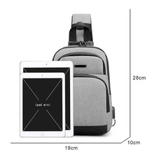 Load image into Gallery viewer, Business Crossbody Bags For Men Multi-function Waterproof Bag Male Large Capacity Laptop Chest Bags Portable Travel Unisex Bag