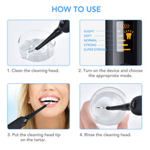 Load image into Gallery viewer, Electric Teeth Whitening Tooth Stains Tartar Scraper Remove Teeth Cleaner Oral Irrigation Care High Frequency Dental Tool
