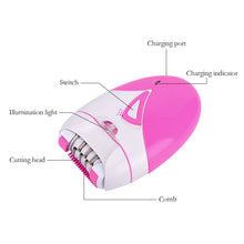 Load image into Gallery viewer, Electric Epilator USB Rechargeable Women Shaver Whole Body Available Painless Depilat Female Hair Removal Machine High Quality