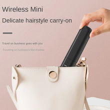 Load image into Gallery viewer, Multifunctional Cordless Hair Straightener Brush Fast Heated Straightener Brush (Black)