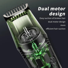 Load image into Gallery viewer, Vacuum Beard Trimmer for Men Mustache Trimmer with 20 Length and Styles Adjustable Built-in Vacuum Trimmer for Mustache