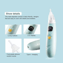 Load image into Gallery viewer, Baby Nose Cleaner Silicond Adjustable Suction Electric Child Nasal Aspirator Health Safety Convenient Low Noise 3 Suction Heads