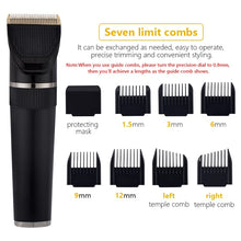 Load image into Gallery viewer, Professional Hair Clipper For Men Rechargeable Electric Razor Hair Trimmer Hair Cutting Machine Beard Trimmer Fast Charging