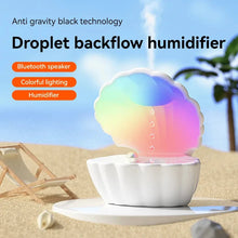 Load image into Gallery viewer, Portable Bluetooth Speaker Shell Design with Colorful Atmosphere Light Heavy Bass Bedroom Music Player Auto Power Off Humidifier