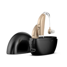 Load image into Gallery viewer, Portable Rechargeable Hearing Aid Sound Amplifier Magnetic Charging Elderly Ear Hearing Aid for the Deaf Hearing Impaired