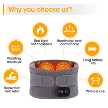 Load image into Gallery viewer, Heat Therapy Lumbar Brace Support Massager Waist Massager Back Belt Herniated Disc Scoliosis Back Pain Relief Spine