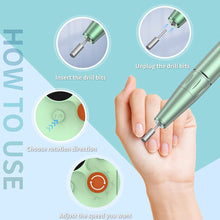 Load image into Gallery viewer, Portable Nail Drill Pen Polisher Rechargeable Electric Nail Drill Machine For Acrylic Nail 30000RPM Nail Manicure Pedicure Tools