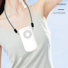 Load image into Gallery viewer, Neck Fan Portable Usb Rechargeable Lazy Hanging Neck Fan Usb Small Fan Fan Small Fan Handheld Cooling Fans