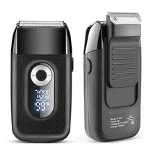 Load image into Gallery viewer, LCD Electric Mini Beard Shavers for Men's Face Cleaning and Straight Razor Bald Head Hair Trimmers Repair Sideburns Pocket Razor