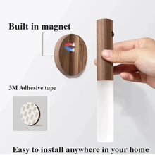 Load image into Gallery viewer, Motion Sensor Night Light 3 Colors Dimmable USB Rechargeable Portable Stairway Light Wall Lamp for Bedroom Stair Hallway Kitchen
