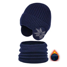 Load image into Gallery viewer, Girls Hat Scarf Set Kids Hat Scarf Set Cozy Winter Children's Hat Scarf Set Printed Thickened Windproof for Warmth Elasticity